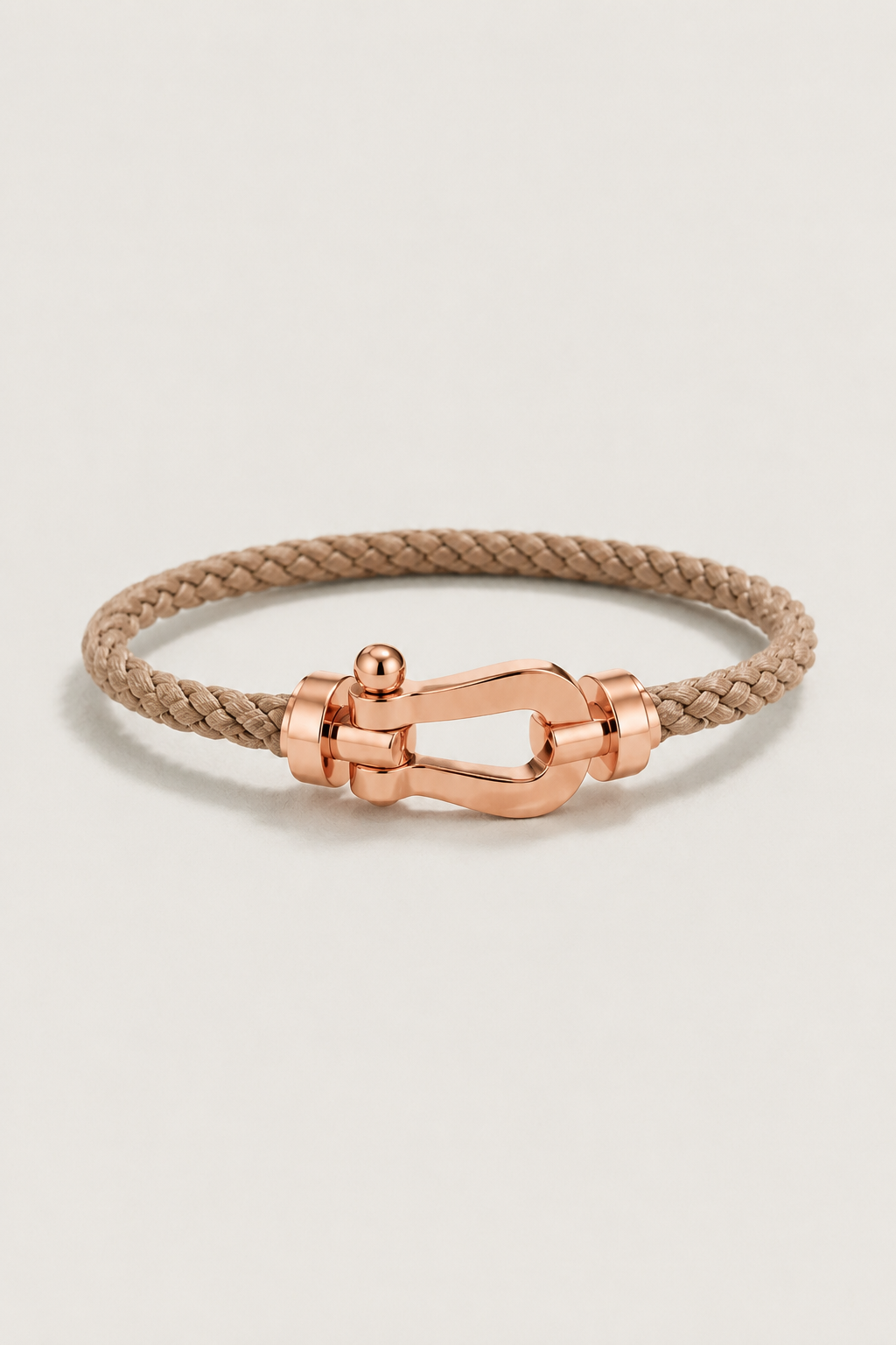 Bracciale Aurelio Marrone Chiaro / Oro Rosa