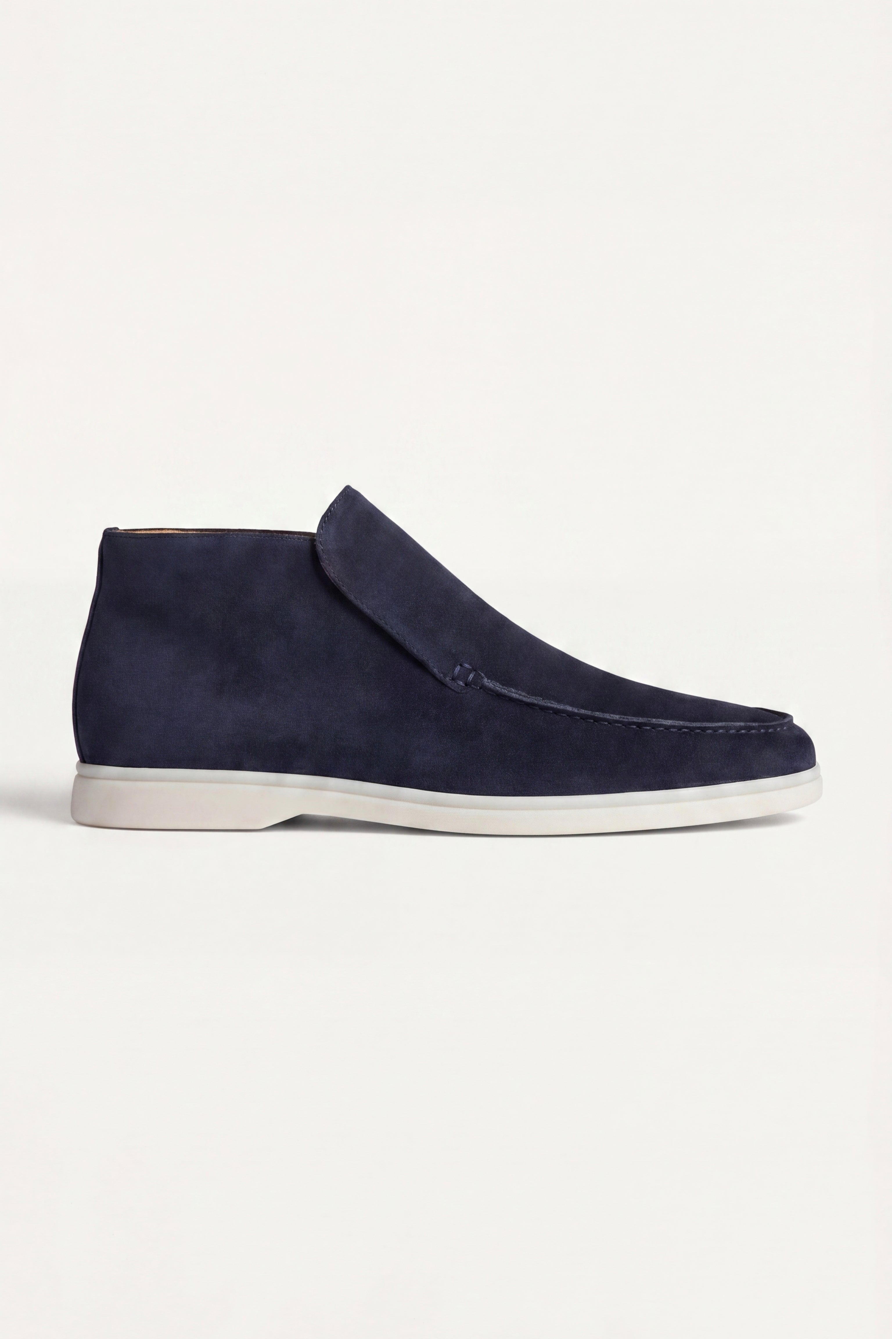 High Top Capri in Camoscio Blu Navy | Nico Milan