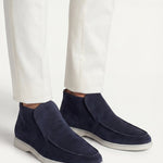 High Top Capri in Camoscio Blu Navy | Nico Milan
