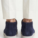 High Top Capri in Camoscio Blu Navy | Nico Milan
