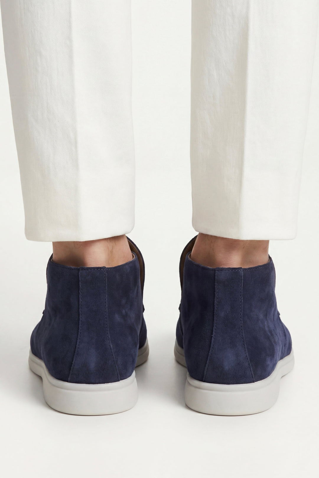 High Top Capri in Camoscio Blu Navy | Nico Milan
