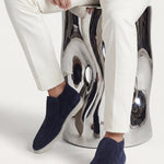 High Top Capri in Camoscio Blu Navy | Nico Milan