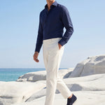 High Top Capri in Camoscio Blu Navy | Nico Milan