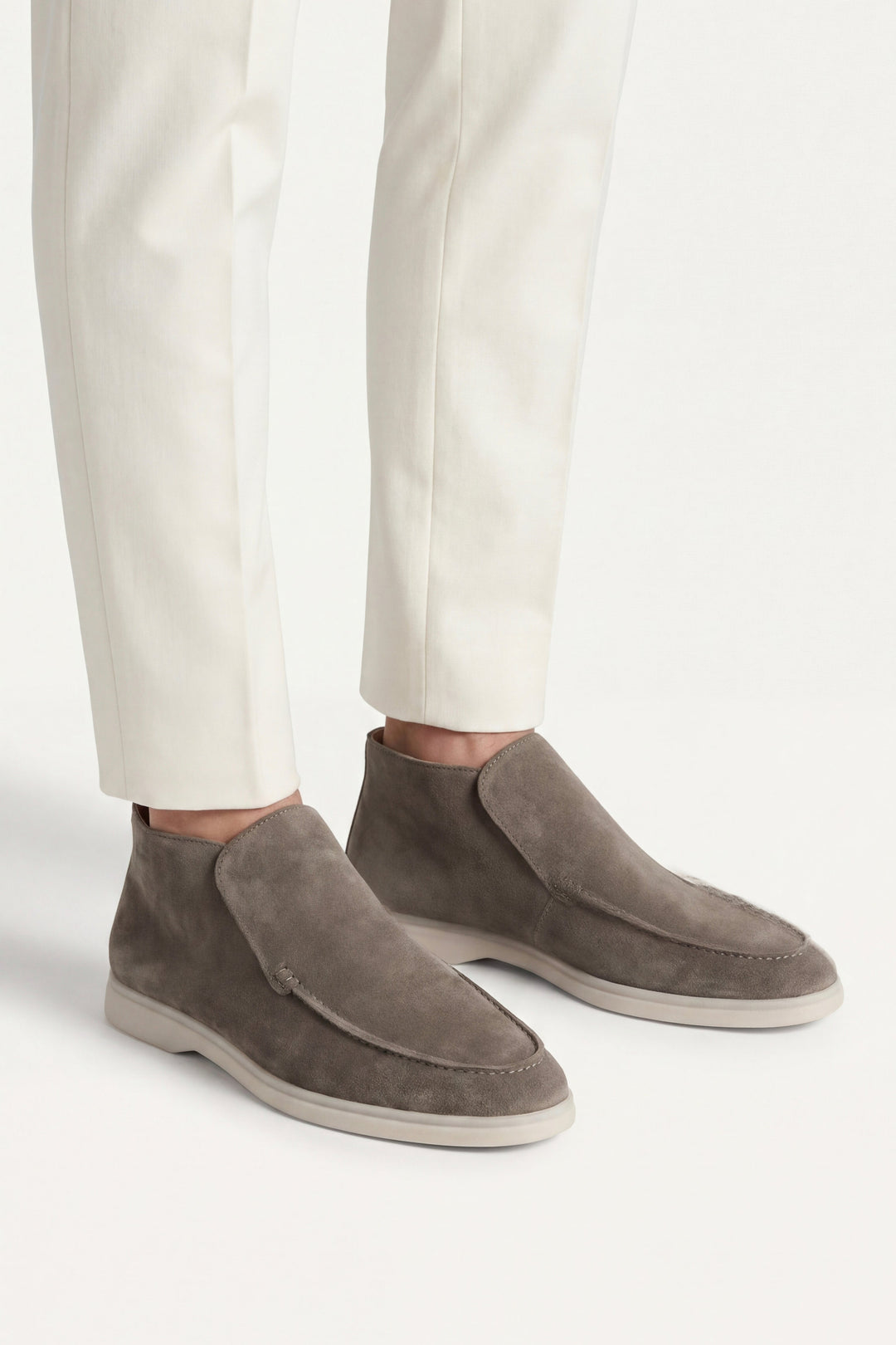 High Top Capri in Camoscio Verde Oliva | Nico Milan