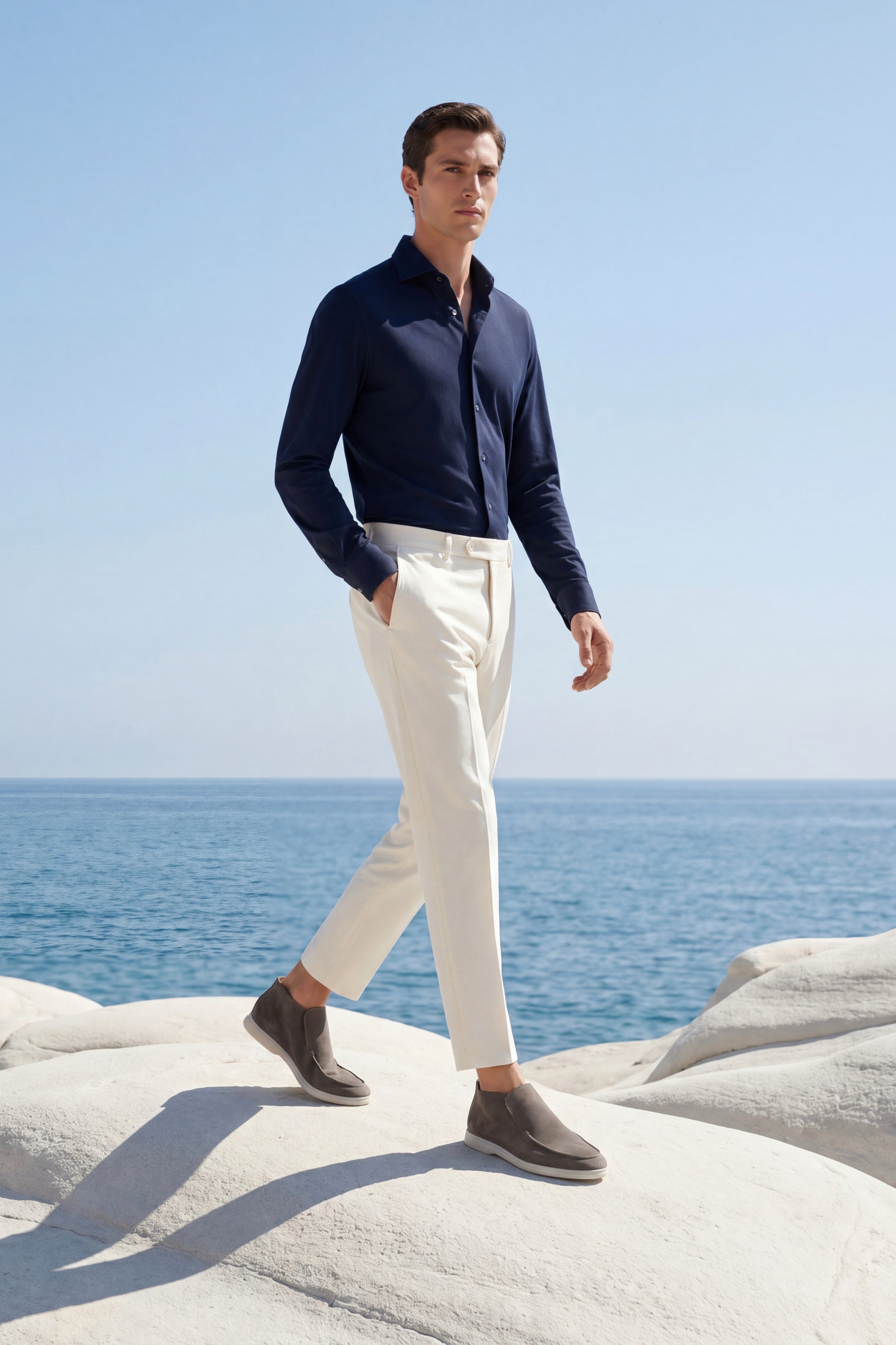 High Top Capri in Camoscio Verde Oliva | Nico Milan