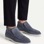High Top Capri in Camoscio Blu | Nico Milan