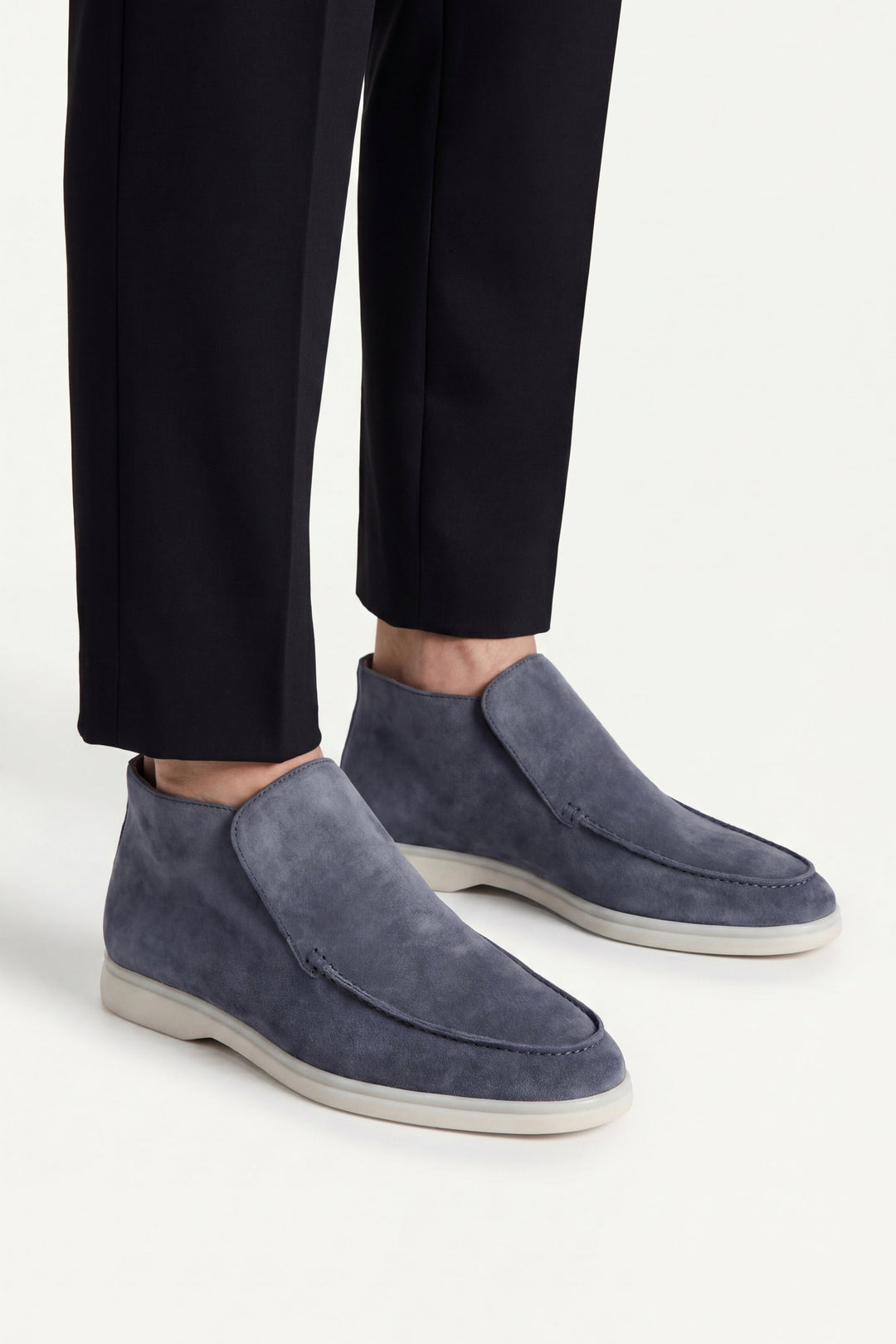 High Top Capri in Camoscio Blu | Nico Milan