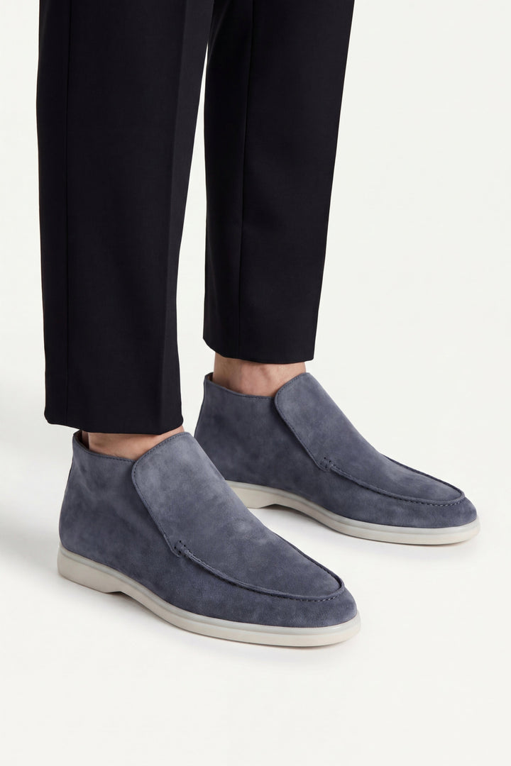 High Top Capri in Camoscio Blu | Nico Milan