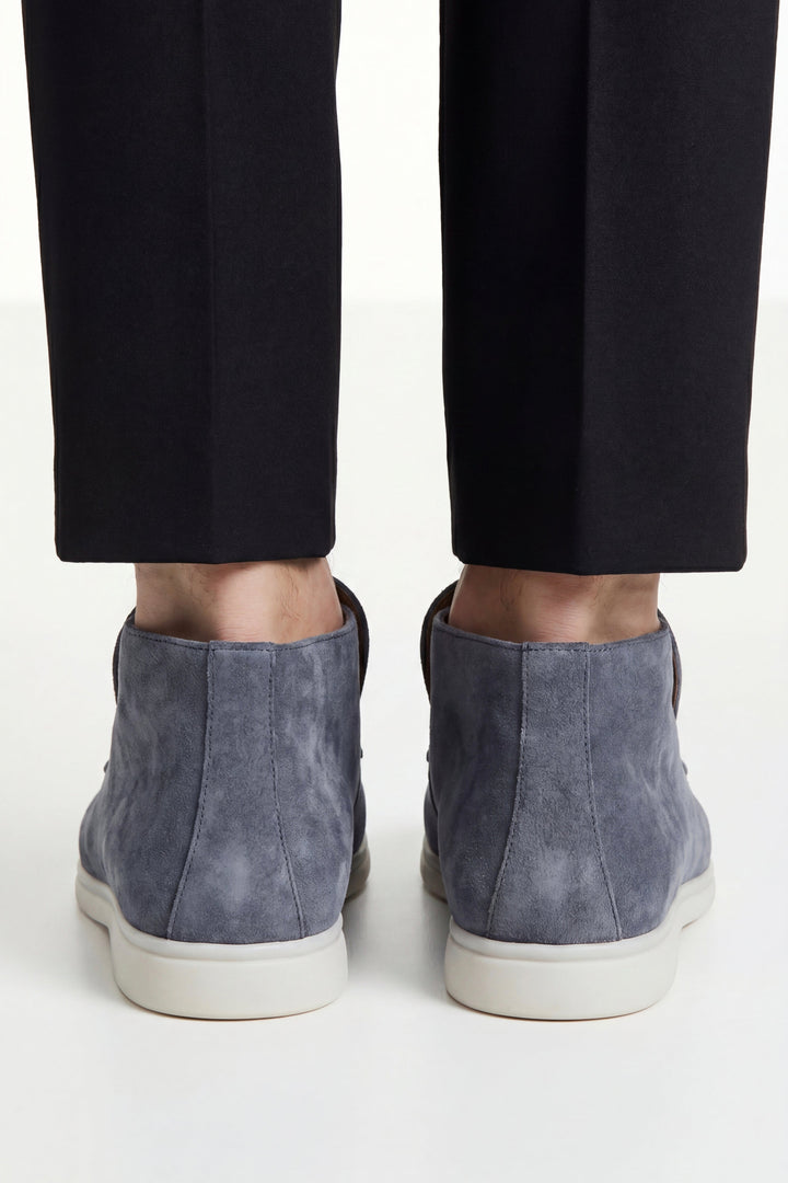 High Top Capri in Camoscio Blu | Nico Milan