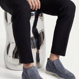 High Top Capri in Camoscio Blu | Nico Milan