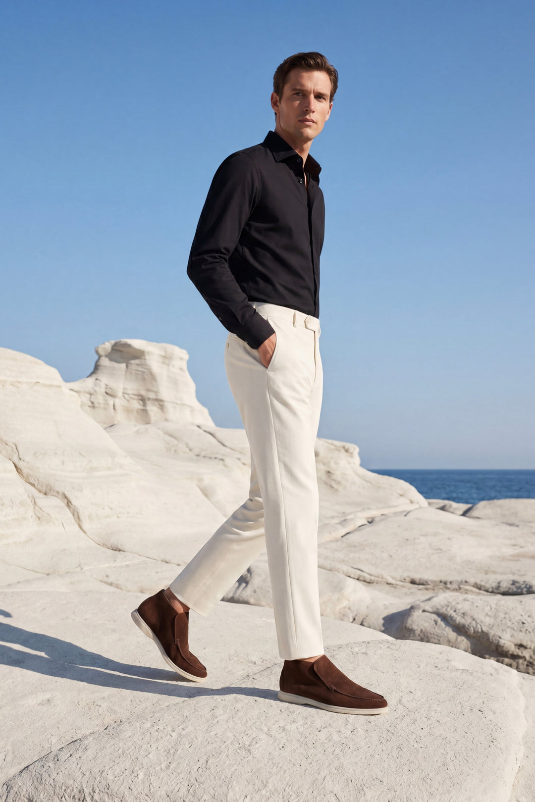 High Top Capri in Camoscio Marrone | Nico Milan