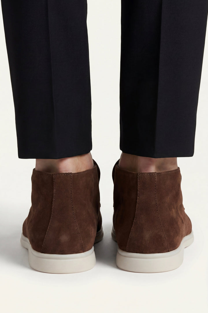 High Top Capri in Camoscio Marrone | Nico Milan