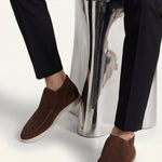 High Top Capri in Camoscio Marrone | Nico Milan