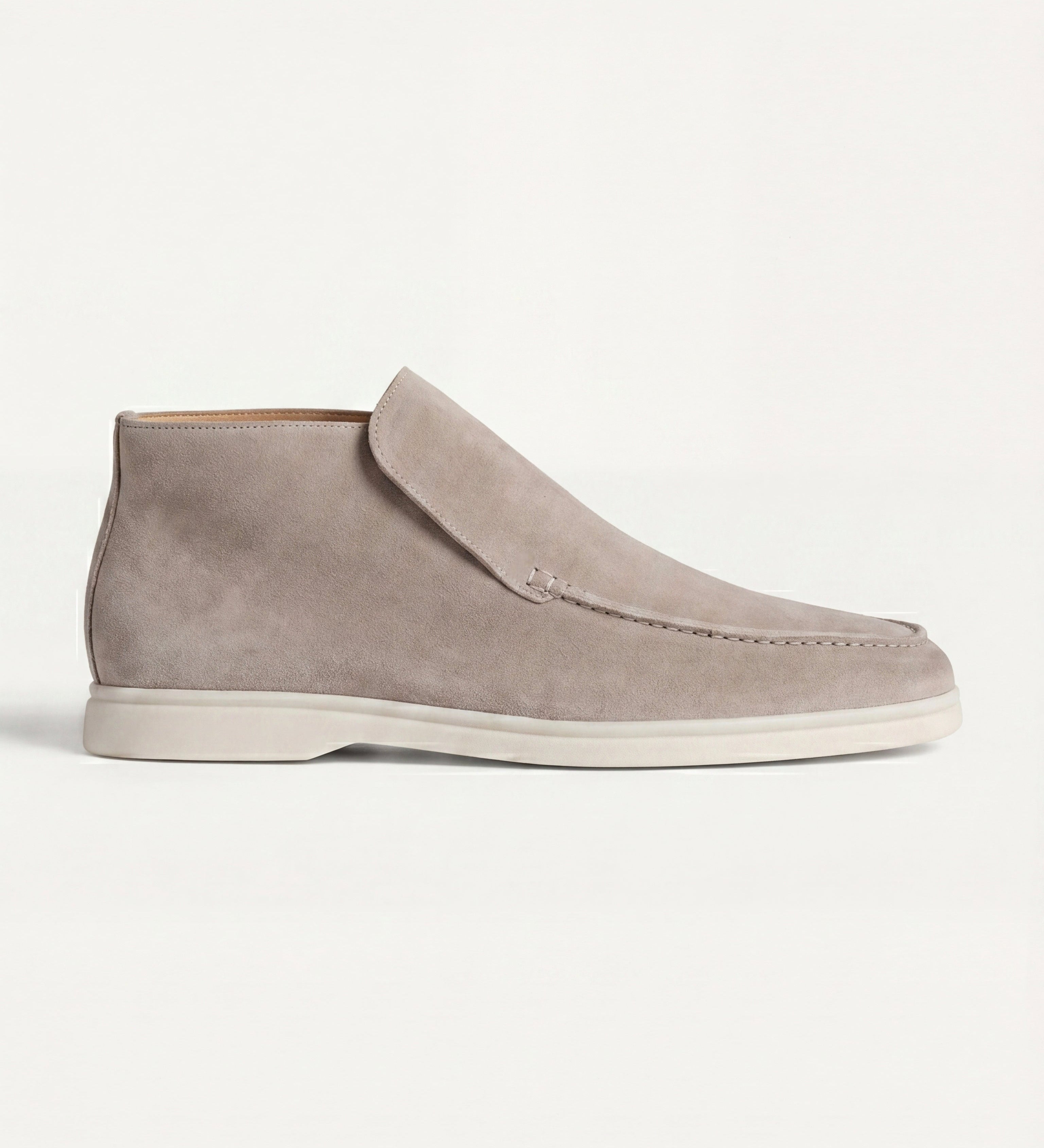 High Top Capri in Camoscio Taupe | Nico Milan