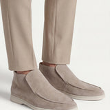 High Top Capri in Camoscio Taupe | Nico Milan