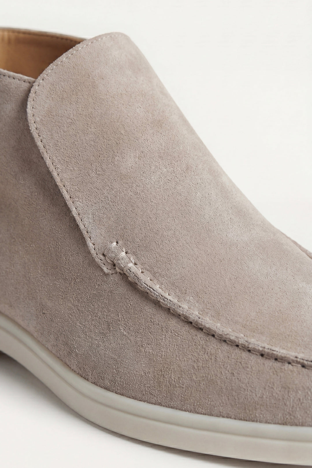 High Top Capri in Camoscio Taupe | Nico Milan