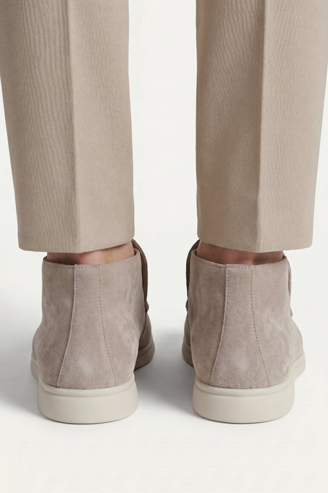 High Top Capri in Camoscio Taupe | Nico Milan