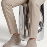 High Top Capri in Camoscio Taupe | Nico Milan