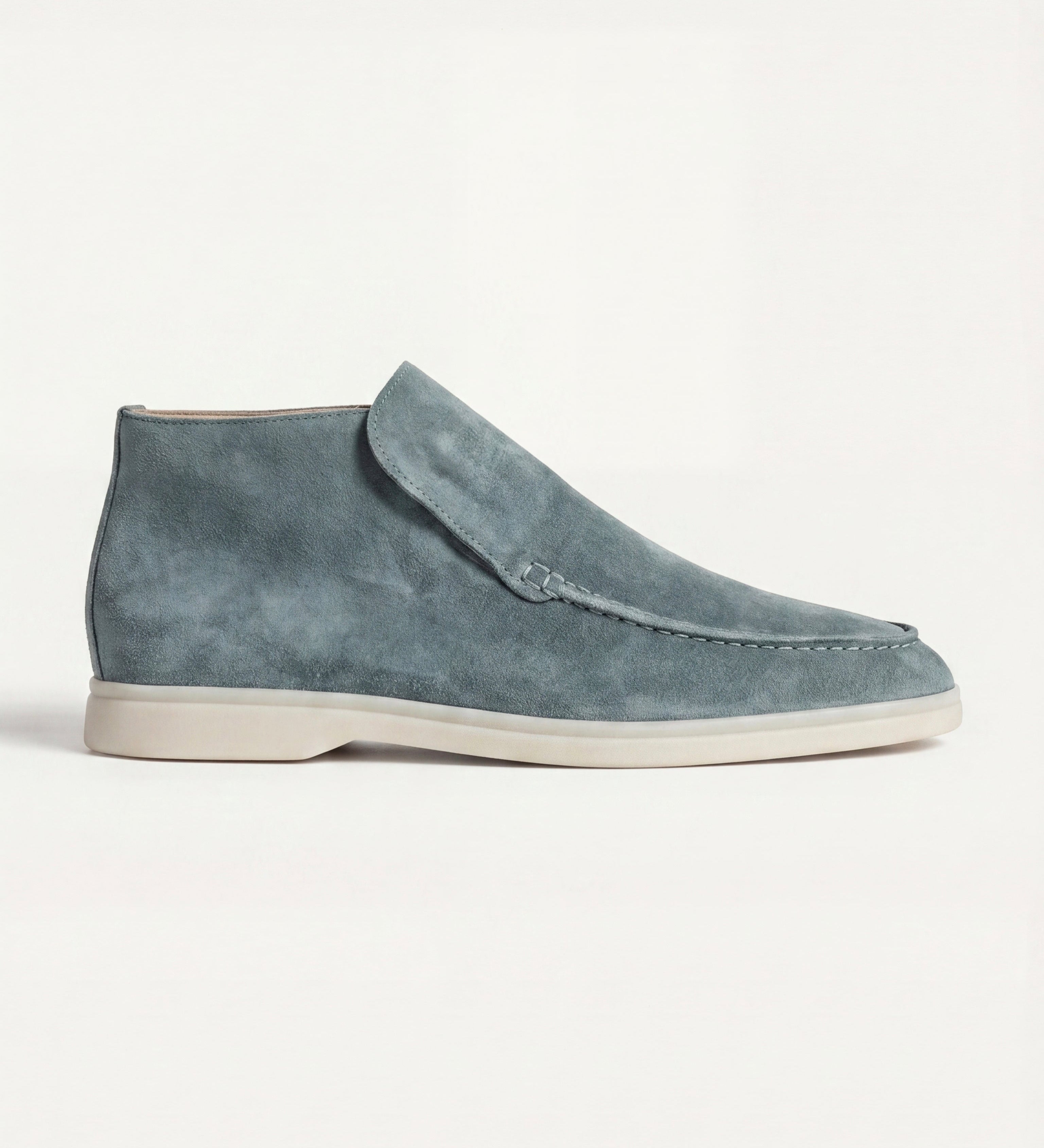 High Top Capri in Camoscio Verde Menta | Nico Milan