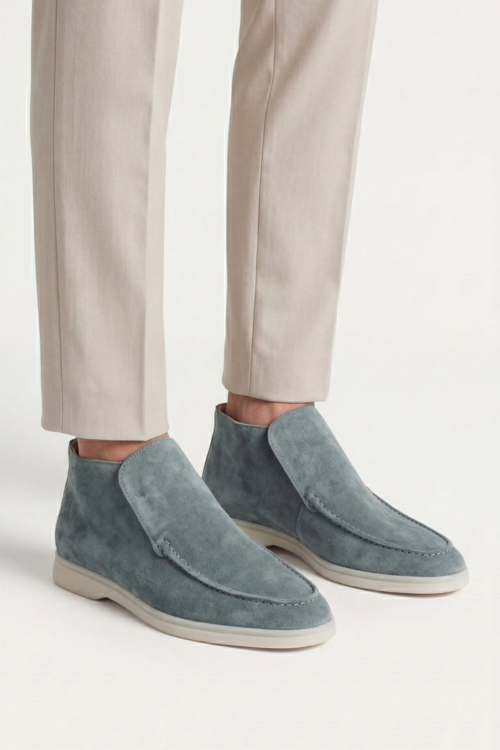 High Top Capri in Camoscio Verde Menta | Nico Milan
