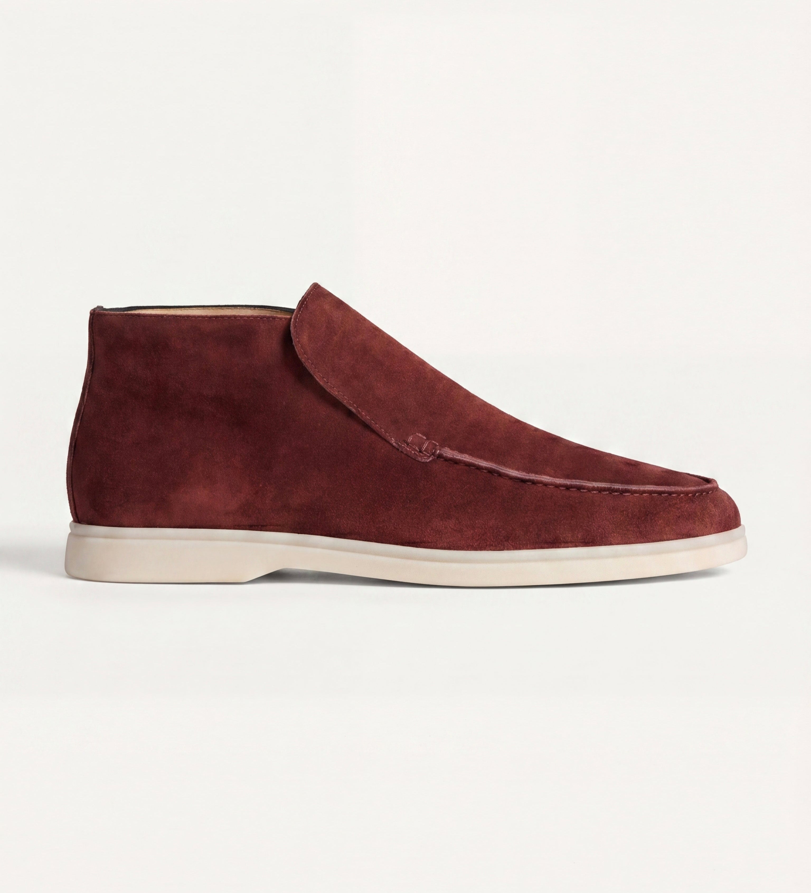 High Top Capri in Camoscio Borgogna | Nico Milan