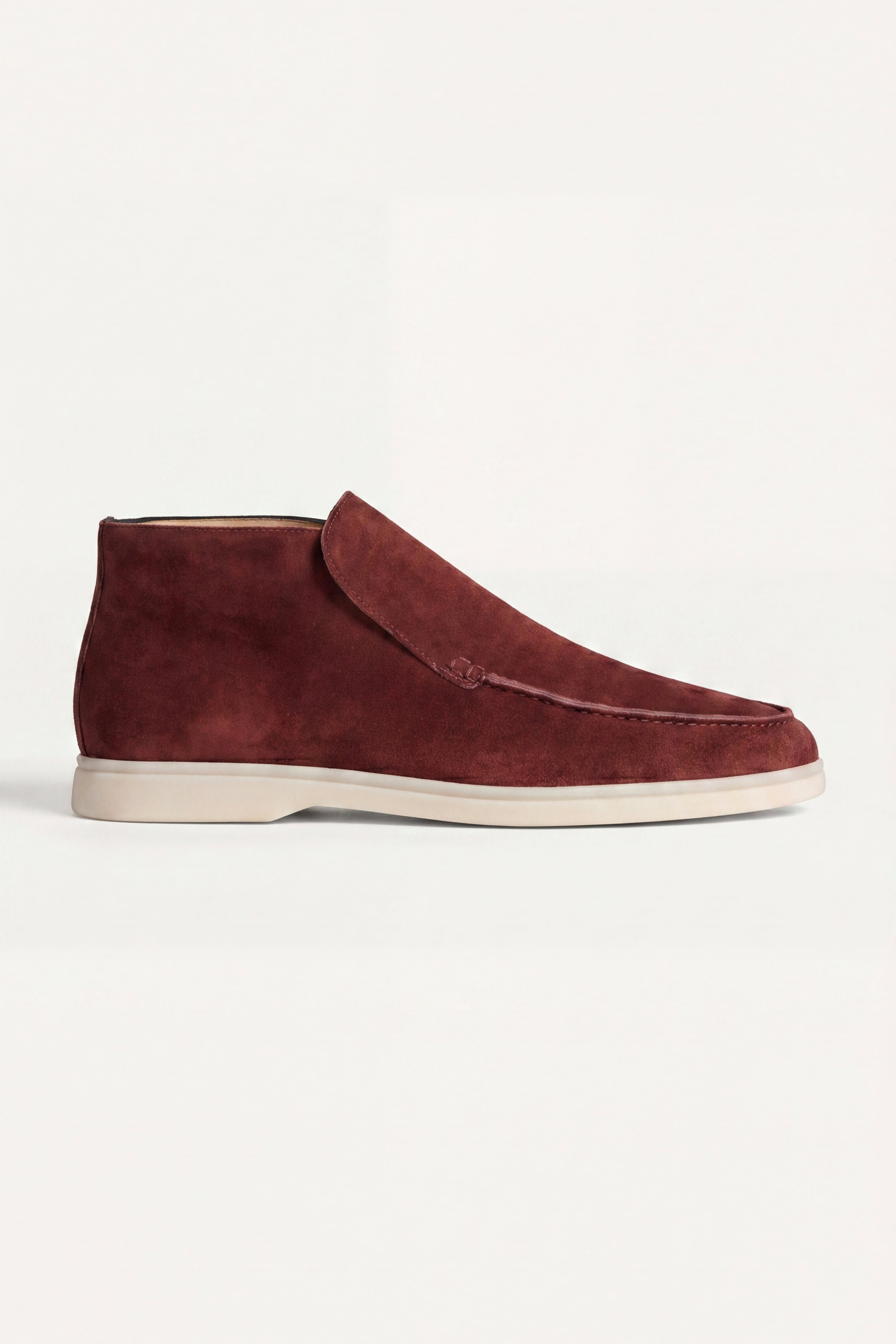 High Top Capri in Camoscio Borgogna | Nico Milan