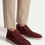 High Top Capri in Camoscio Borgogna | Nico Milan