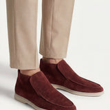 High Top Capri in Camoscio Borgogna | Nico Milan