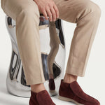 High Top Capri in Camoscio Borgogna | Nico Milan