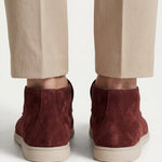 High Top Capri in Camoscio Borgogna | Nico Milan