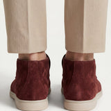 High Top Capri in Camoscio Borgogna | Nico Milan