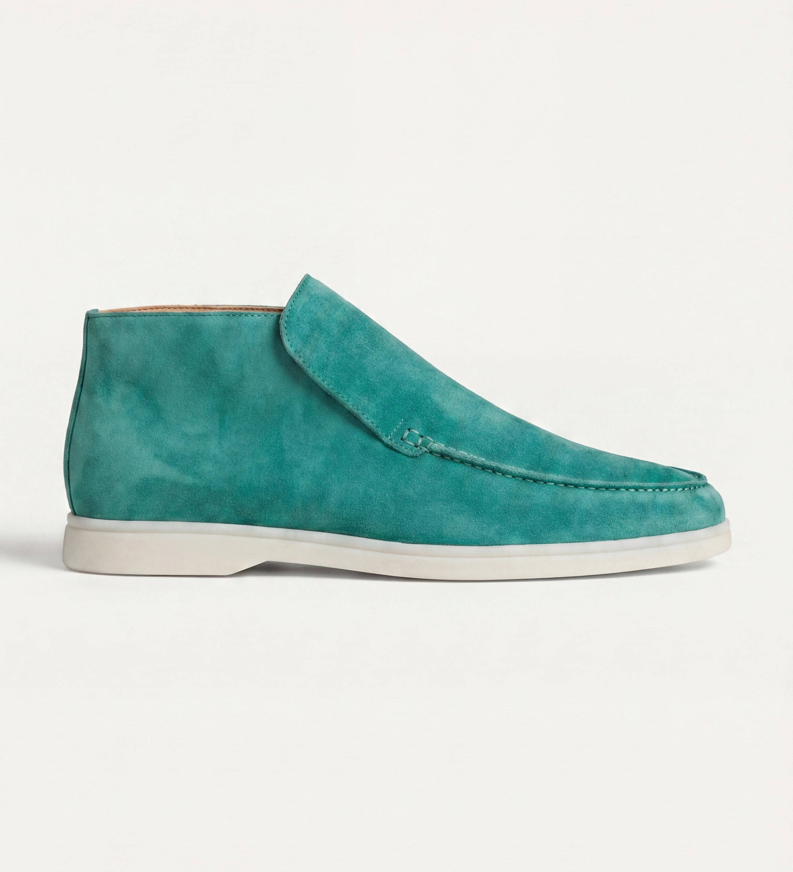 High Top Capri in Camoscio Turchese | Nico Milan