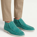 High Top Capri in Camoscio Turchese | Nico Milan
