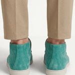 High Top Capri in Camoscio Turchese | Nico Milan