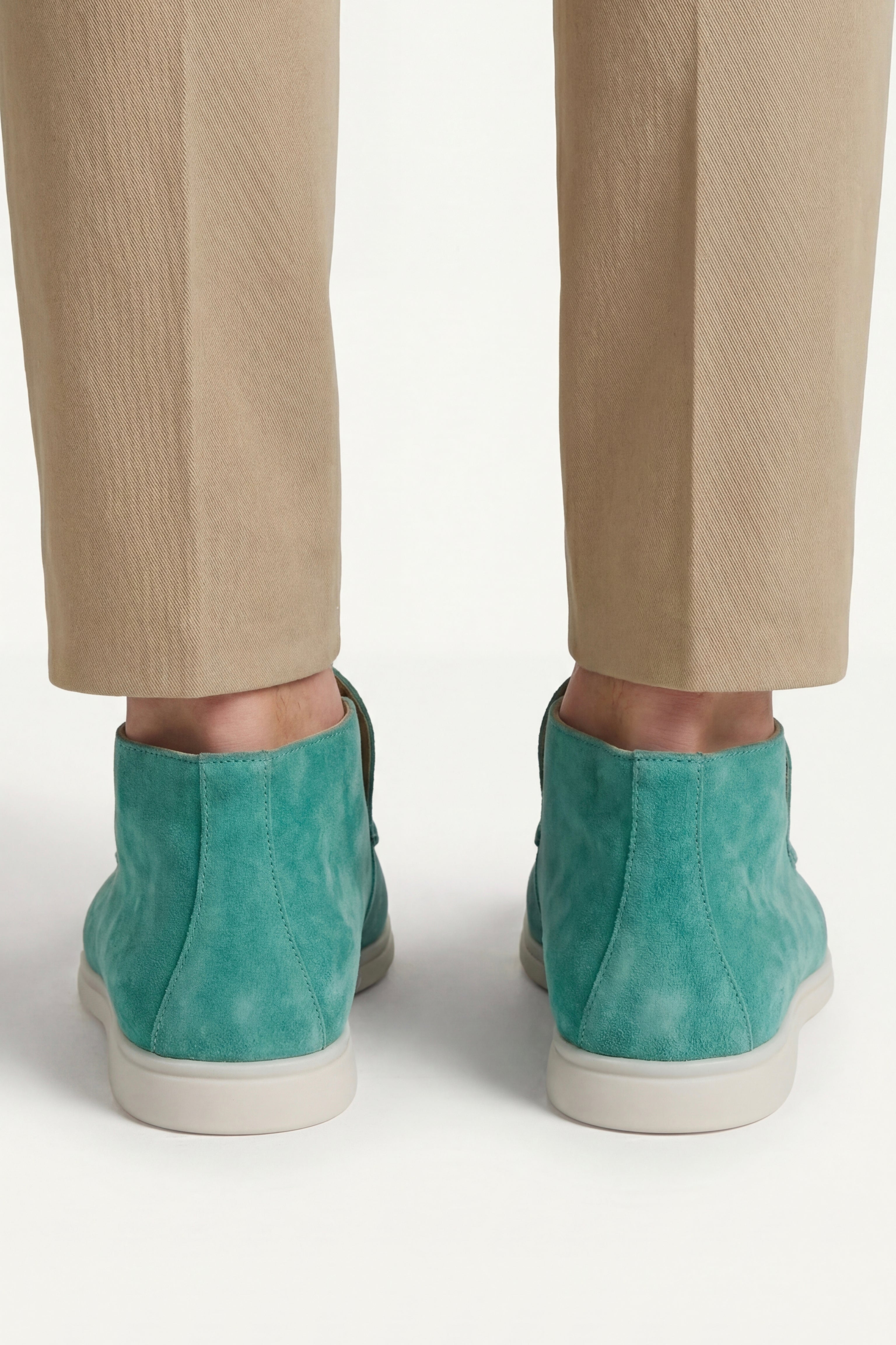 High Top Capri in Camoscio Turchese | Nico Milan