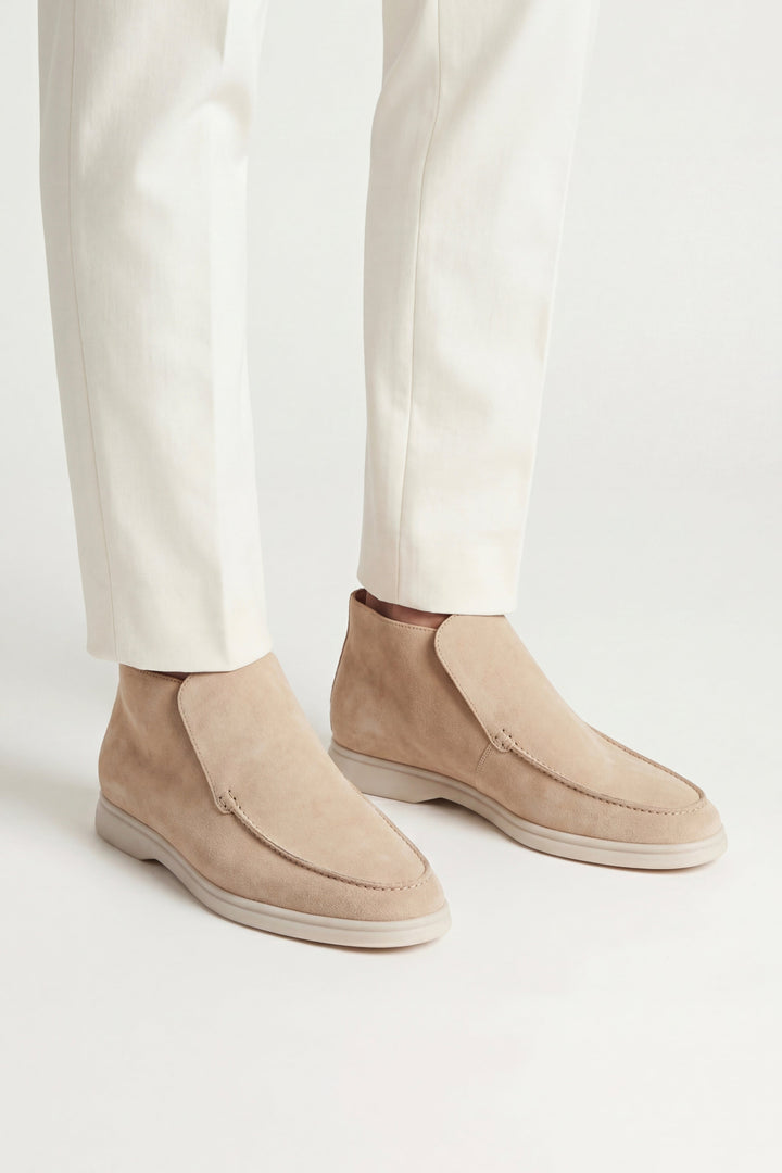 High Top Capri in Camoscio Beige | Nico Milan