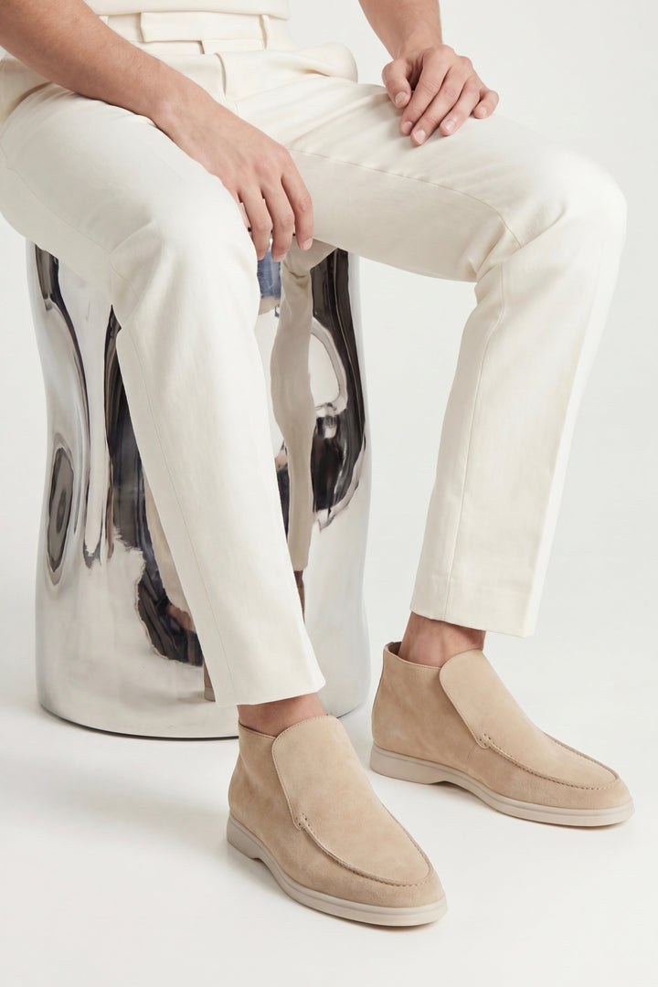 High Top Capri in Camoscio Beige | Nico Milan