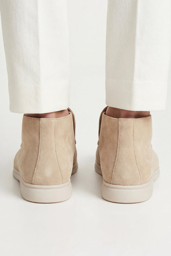 High Top Capri in Camoscio Beige | Nico Milan