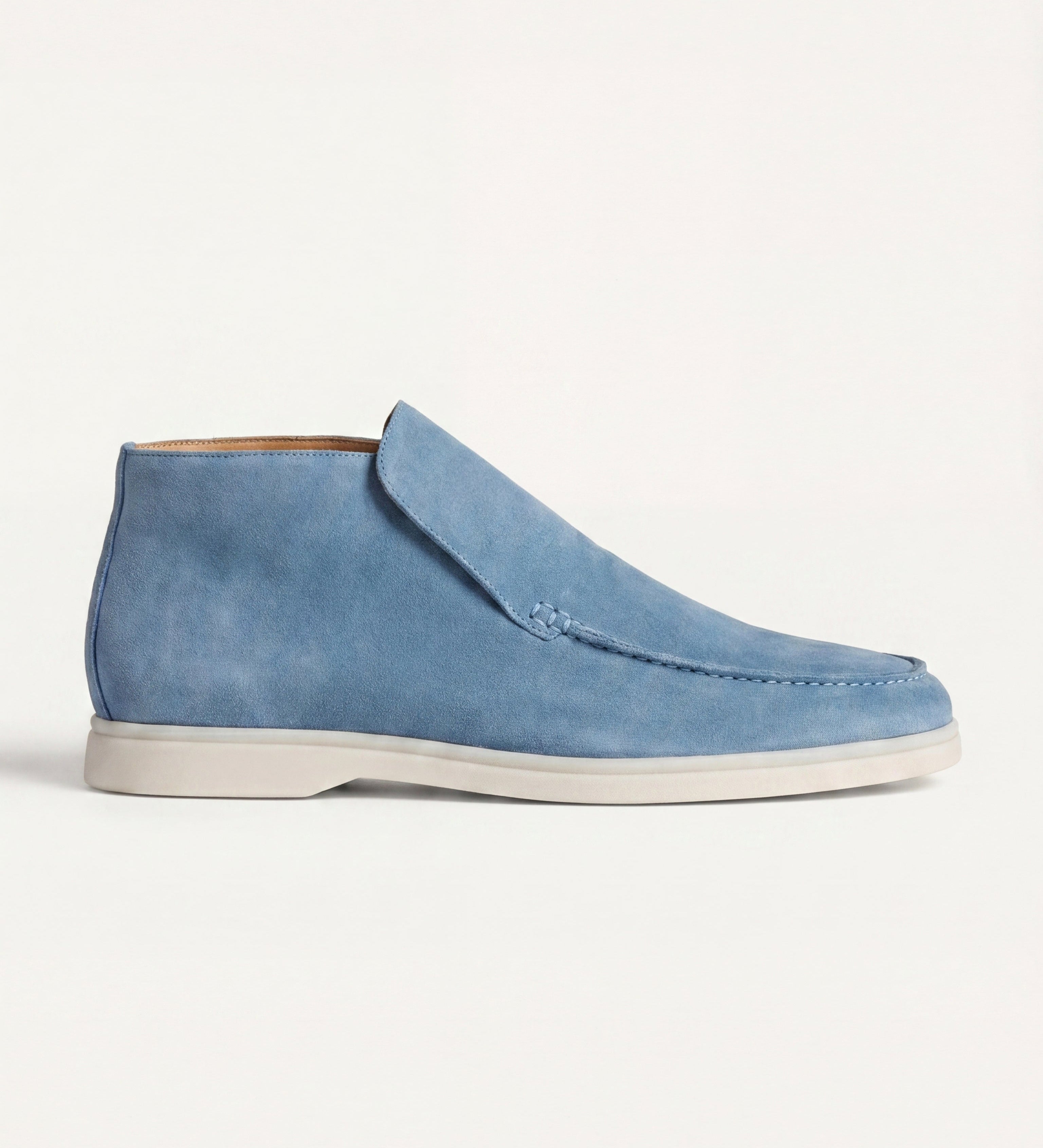 High Top Capri in Camoscio Azzurro Cielo | Nico Milan