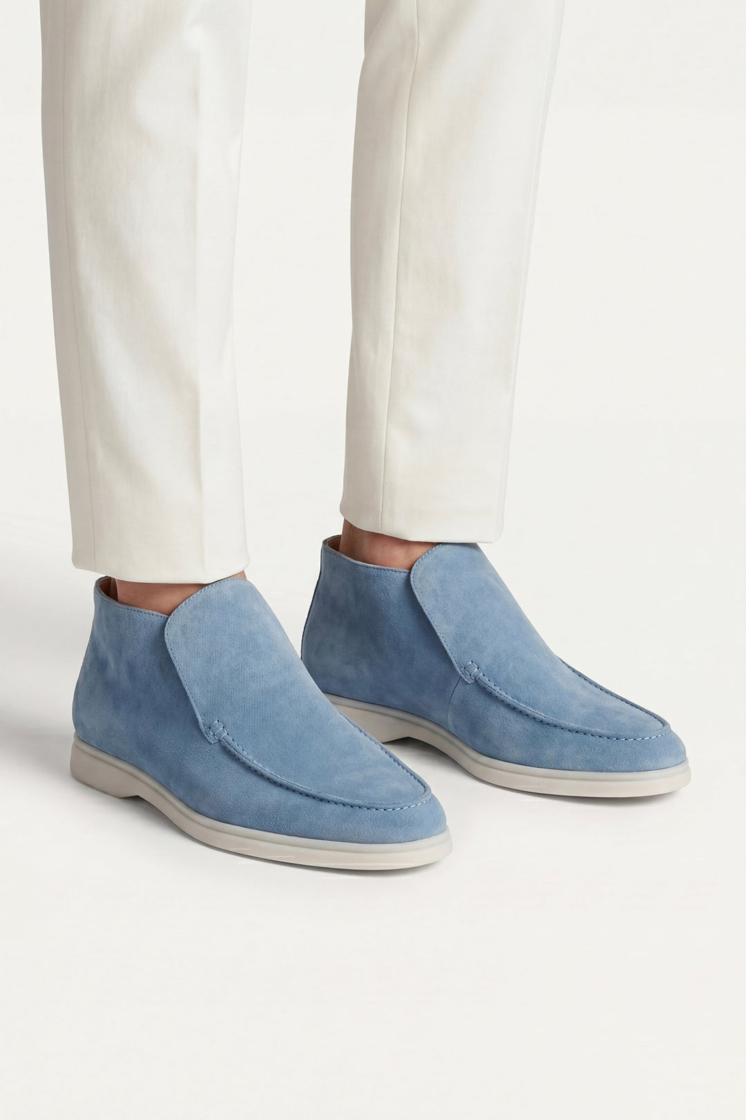 High Top Capri in Camoscio Azzurro Cielo | Nico Milan