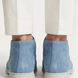 High Top Capri in Camoscio Azzurro Cielo | Nico Milan