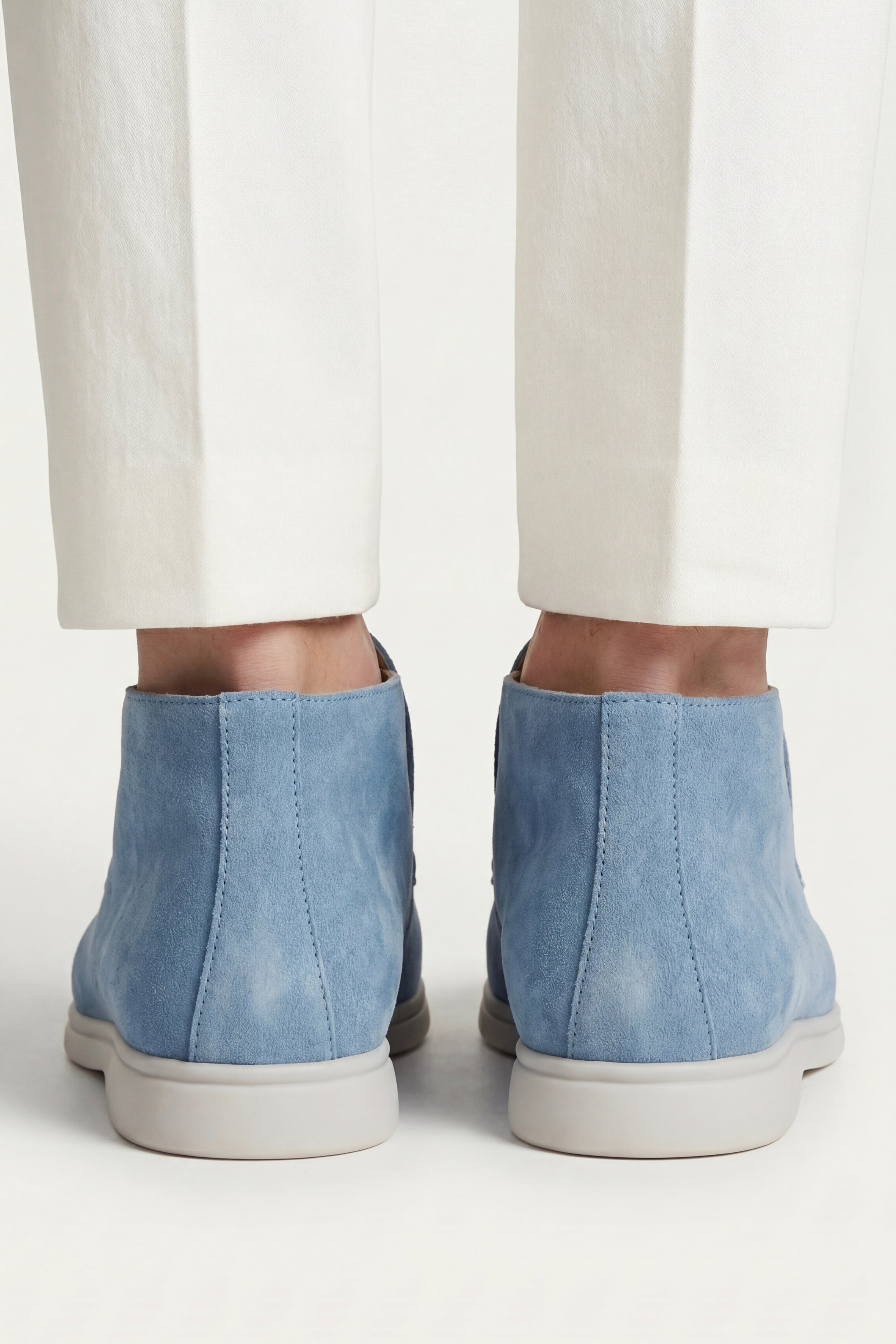 High Top Capri in Camoscio Azzurro Cielo | Nico Milan