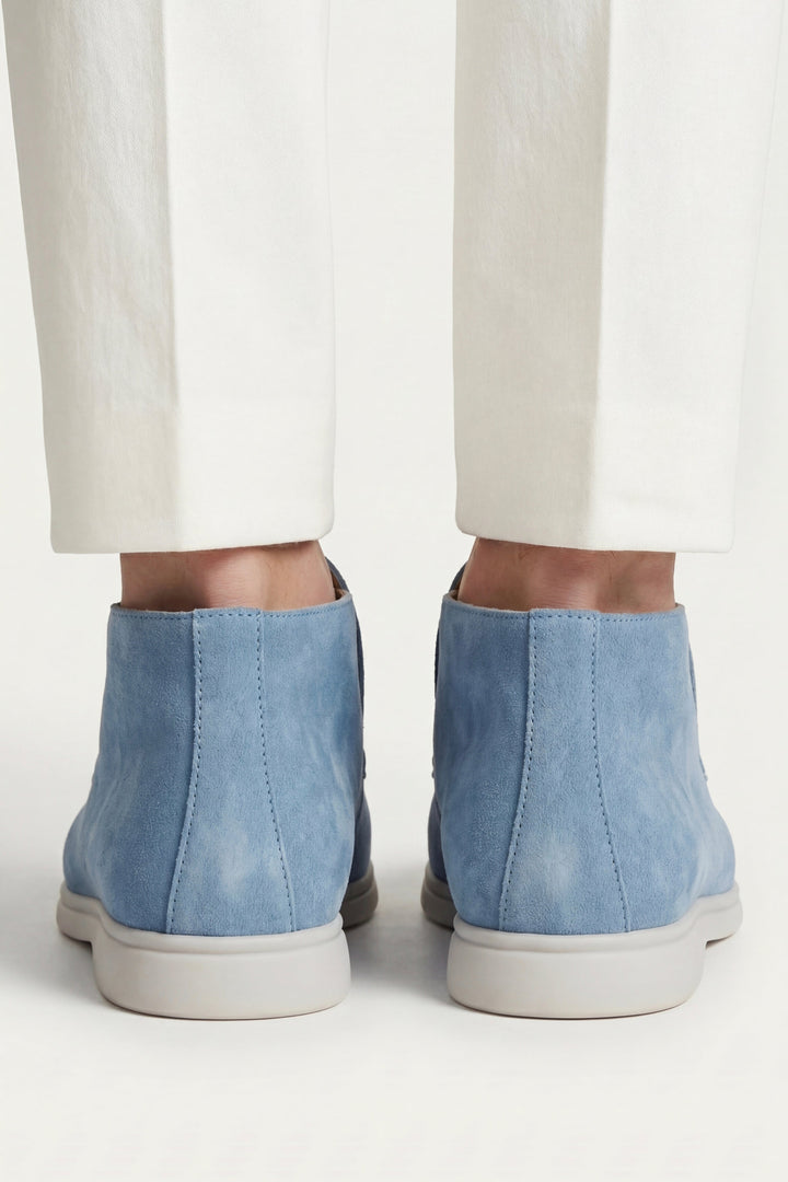 High Top Capri in Camoscio Azzurro Cielo | Nico Milan