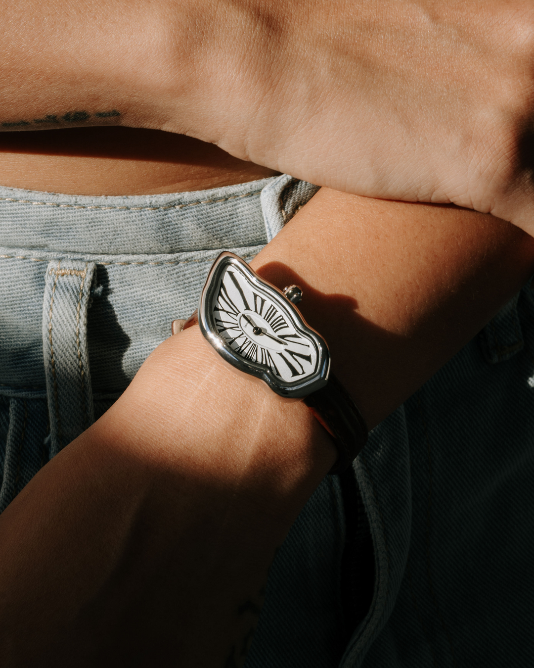 Orologio Melting Argento Small | Nico Milan