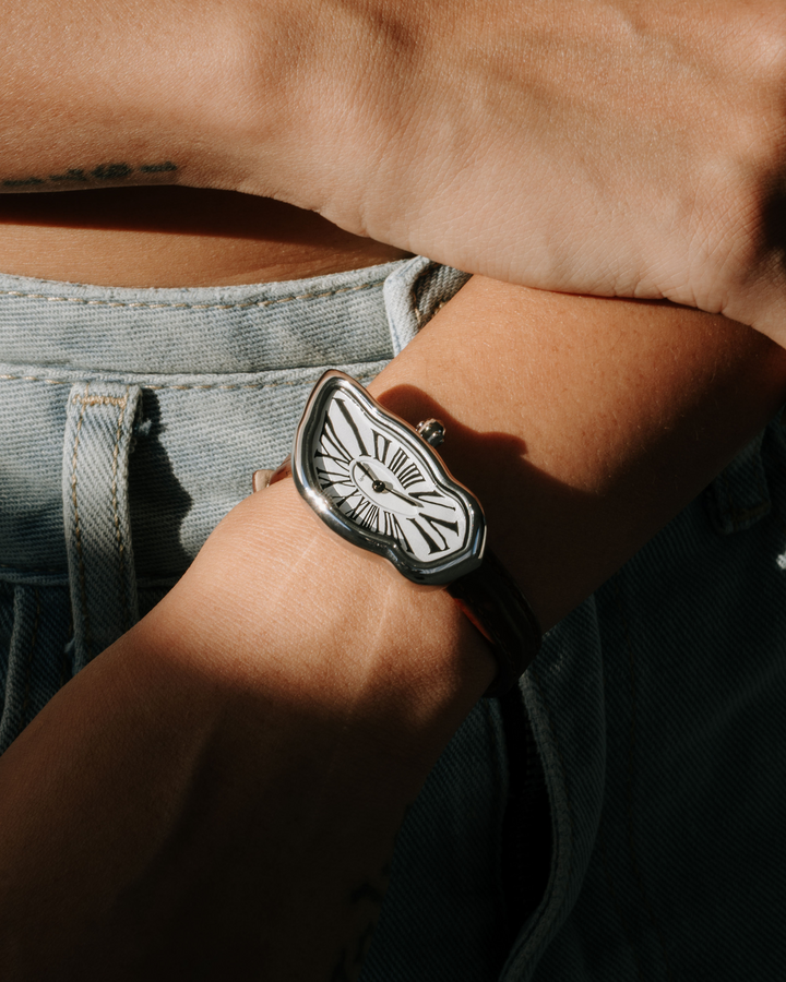 Orologio Melting Argento Small | Nico Milan