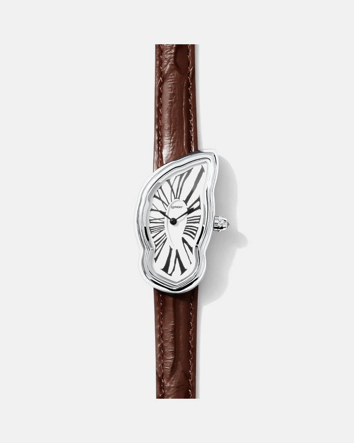 Orologio Melting Argento Large | Nico Milan