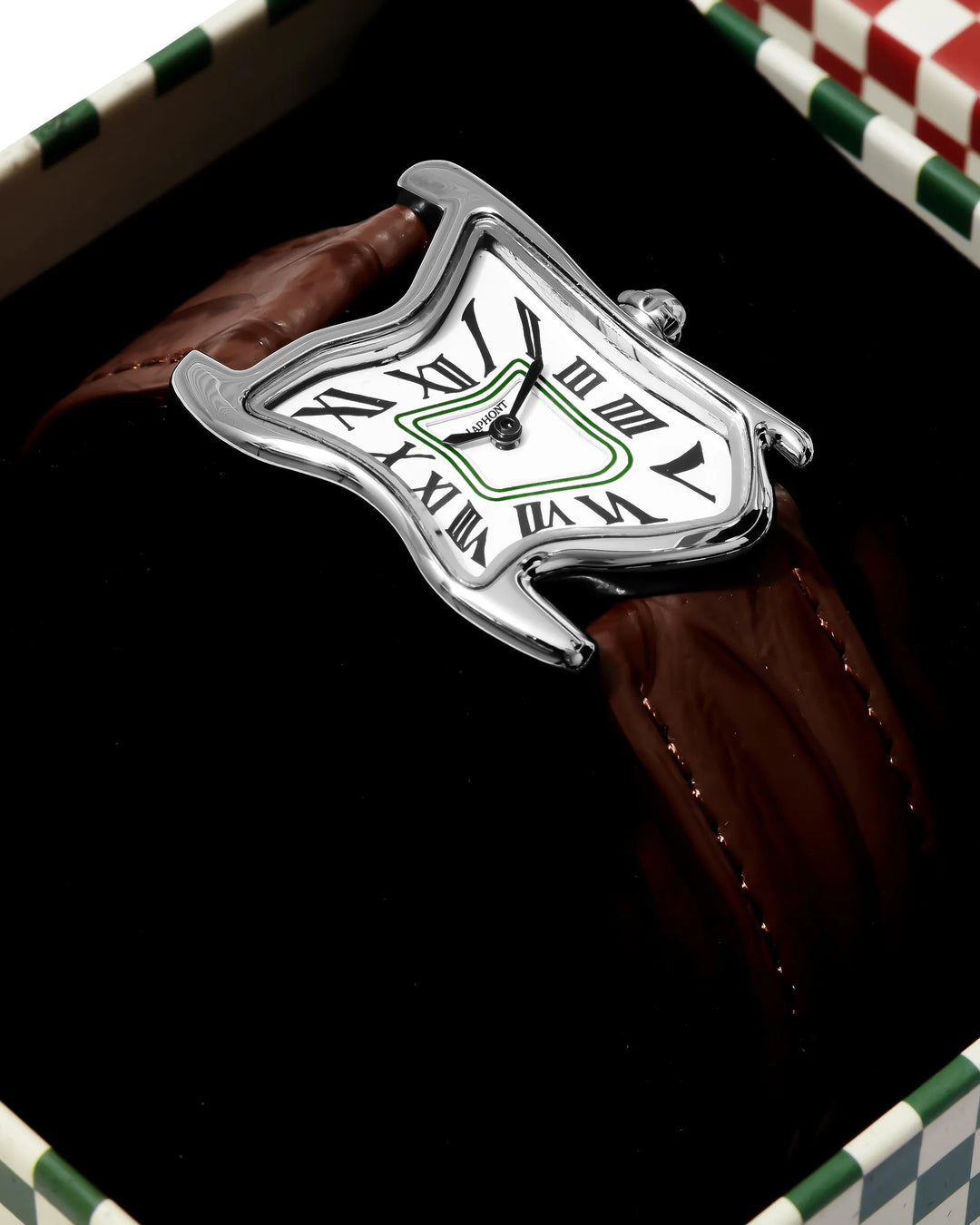 Orologio Melting Quadrato Argento Small | Nico Milan