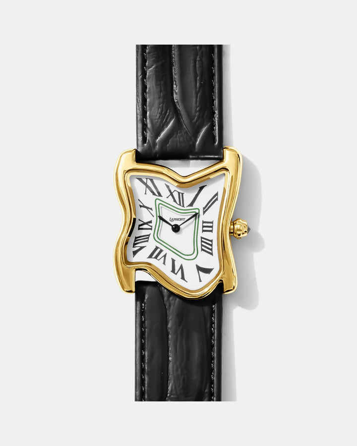 Orologio Melting Quadrato Oro Large | Nico Milan