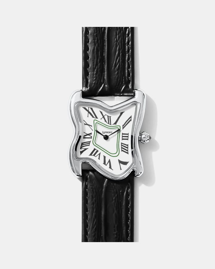 Orologio Melting Quadrato Argento Large | Nico Milan