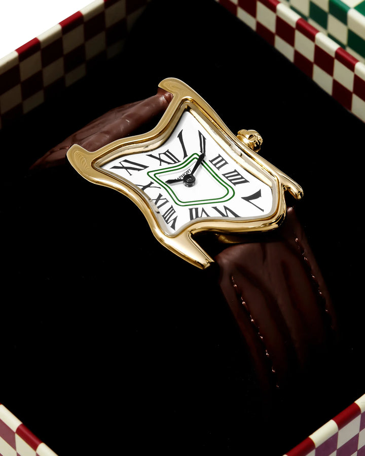 Orologio Melting Quadrato Oro Small | Nico Milan